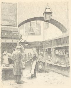 John Shelton (1923-1993) - 20th Century Graphite Drawing, The Shambles