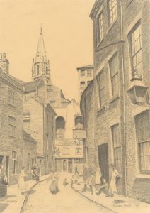 John Shelton (1923-1993) - 20th Century Graphite Drawing, Popham Street
