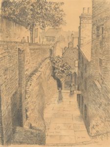 John Shelton (1923-1993) - 20th Century Graphite Drawing, Long Stairs
