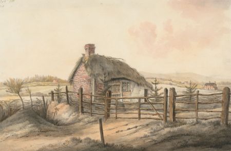 English School 1818 Watercolour - Cottage in a Landscape