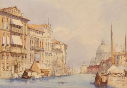 Fine 19th Century Watercolour - Grand Canal, Venice