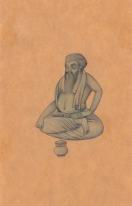 Finely Detailed Contemporary Watercolour - Man with Crossed Legs