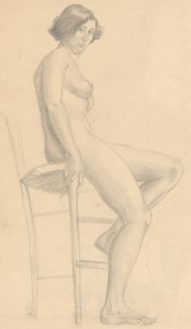 Art Student - Two Mid 20th Century Graphite Drawings, Female Nude Studies