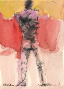 Richard J.S. Young - Signed 2016 Watercolour, Male