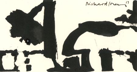 Richard J.S. Young - Signed 2017 India Ink, Abstract Composition
