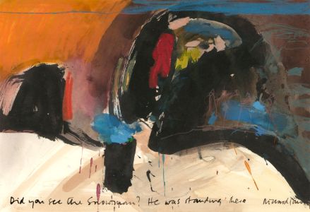 Richard J.S. Young - Signed 2017 Mixed Media, Did You See the Snowman?