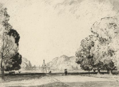 Percy Robertson A.R.E (1868-1934) - Signed Original Etching, Bushy Park