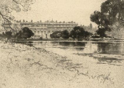 Percy Robertson A.R.E (1868-1934) - Signed Original Etching, Hampton Court