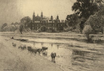 Percy Robertson A.R.E (1868-1934) - Signed Original Etching, Eton College