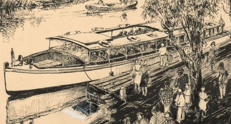 C.A. Hannaford RBA - Group of 20th Century Pen Drawings, Norfolk Broads Subjects