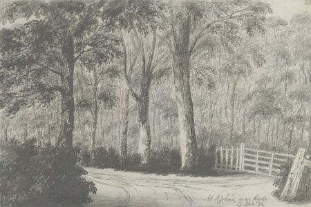 W. Jeffs - Fine 1836 Graphite Drawing, St John's Wood near Ryder