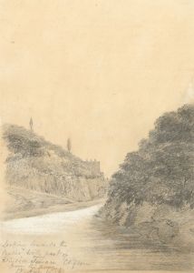 W. Jeffs - Fine 1834 Graphite Drawing, Bristol View