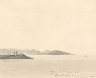 W. Jeffs - Fine 1834 Graphite Drawing, Approach to Portishead