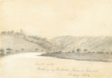 W. Jeffs - Fine 1834 Graphite Drawing, Cook's Folly, Bristol