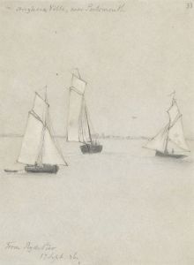 W. Jeffs - Fine 1836 Graphite Drawing, Anglesea Ville, Near Portsmouth