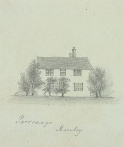 W. Jeffs - Fine Early 19th Century Graphite Drawing, Parsonage at Henby