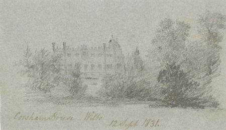 W. Jeffs - Fine 1831 Graphite Drawing, Corsham House, Wiltshire