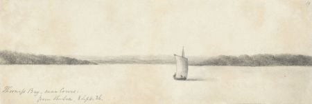 W. Jeffs - Fine 1836 Graphite Drawing, Thorness Bay, nr Cowes, Isle of Wight