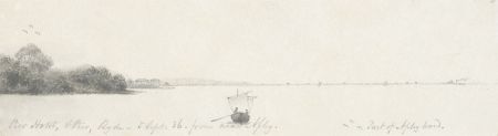 W. Jeffs - Fine 1836 Graphite Drawing, Pier, Ryder