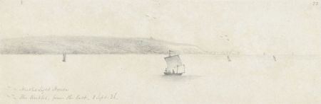 W. Jeffs - Fine 1836 Graphite Drawing, The Needles, Isle of Wight