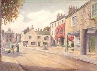 J.H. Meadowcroft - Signed Late 19th Century Watercolour, Street Scene in Burton