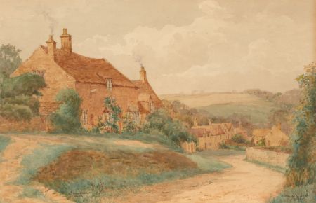 Edwin Viner (b. 1867) - Signed Watercolour, Snowshill, Gloucestershire