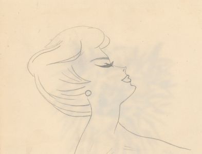 Brian Liddle - Contemporary Graphite Drawing, Line Drawing Portrait of a Woman
