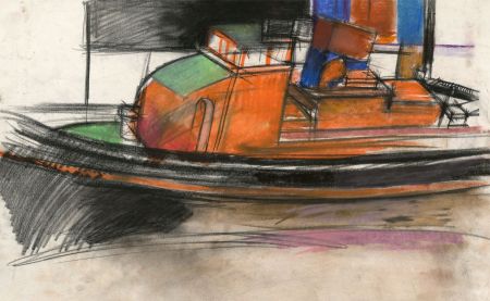 Brian Liddle - Contemporary Pastel, A Lifeboat