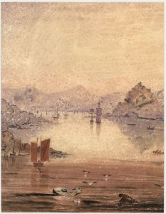 Late 19th Century Watercolour - Sailing Ships in Winter