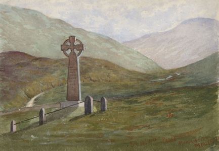 A. Blanchford - Monogrammed 1880 Watercolour, View of St Georgians Monument