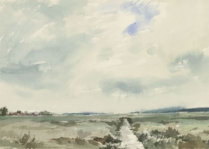 John Godfrey - Contemporary Watercolour, River Landscape