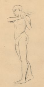 A Collection of Mid 20th Century Graphite British School Drawings - Nude Studies