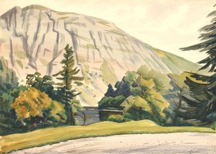 Ernest Fedarb NS (1905-2005) - Mid 20th Century Watercolour, Mountain Landscape