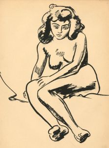 Ernest Fedarb NS (1905-2005) - Mid 20th Century Gouache, Sitting Nude