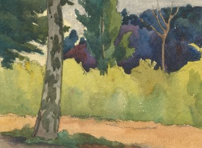 Ernest Fedarb NS (1905-2005) - Mid 20th Century Watercolour, Woodland Scene