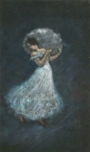 Frederick William George (1889-1971) - 20th Century Pastel, Woman in Ball Gown