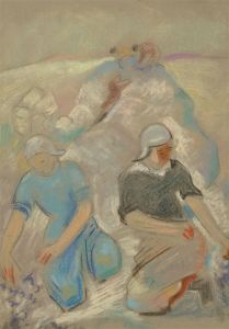 Frederick William George (1889-1971) - 20th Century Pastel, Women at Work