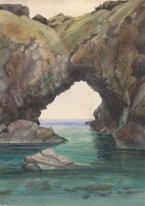 c.1860 Watercolour - The Devil's Frying Pan