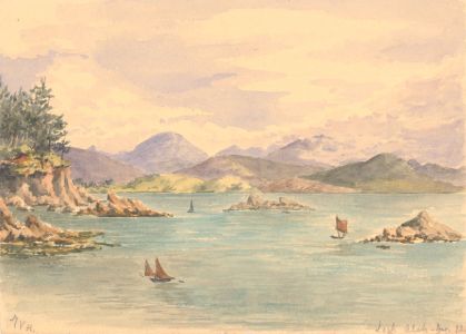 Mary V. Hobhouse - 1893 Watercolour, Loch Alsh