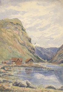 Mary V. Hobhouse - 1892 Watercolour, Loch Loyne