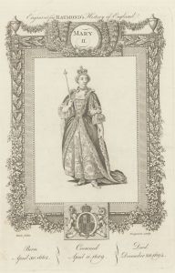 Grignion after Wale - 18th Century Engraving, Queen Mary II