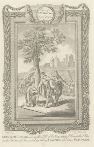 Walker after Wale - 18th Century Engraving, Athelstan at Battle of Sherwood