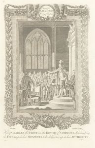 Grignion after Wale - 18th Century Engraving, Charles I in the House of Commons