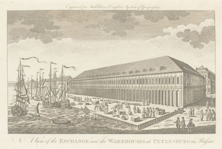 Grigion after Wale - 18th Century Engraving, Exchange at Petersburg