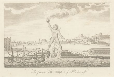 Grigion after Wale - 18th Century Engraving, Colossus of Rhodes
