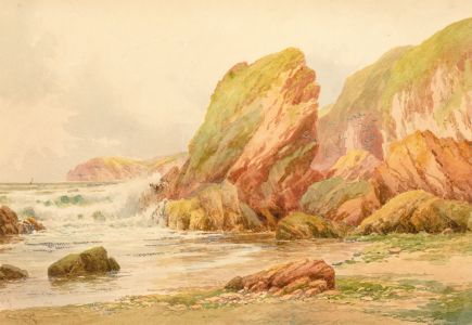 C. W. Rowe - Late 19th Century Watercolour, Lizard Head, Cornwall