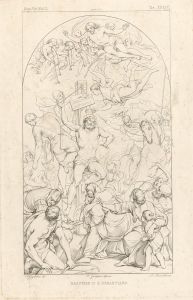 A. Mannelli after P. Guglielmi - 19th Century Engraving, Saint Sebastian