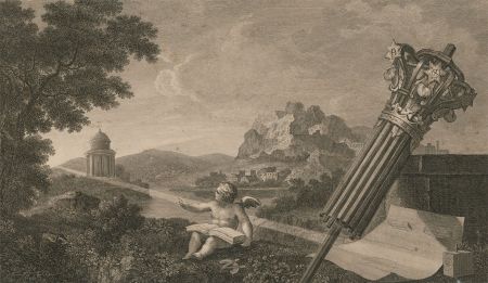 W. Woollett after Hogarth - 1822 Engraving, Frontispiece to Taylor's Perspective