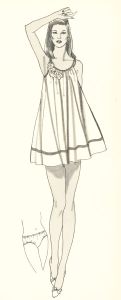 Contemporary Pen and Ink Drawing - Fashion Lingerie Illustration