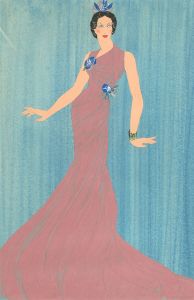 After Romain De Tirtoff (1892-1990) - 20th Century Gouache, Art Deco Portrait